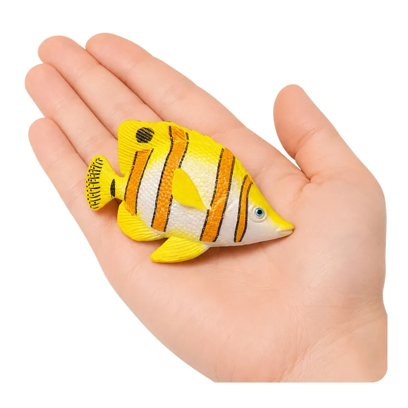 Ryba Gumowa Motylkowa Figurka Rozciągliwa Realistyczna 10cm - Miedziana