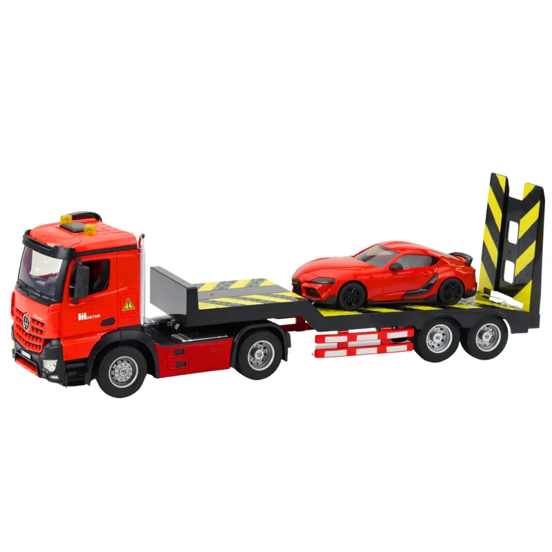 Zestaw Laweta Zdalnie Sterowana RC Auto Sportowe Osobowe 1:16 - Czerwone