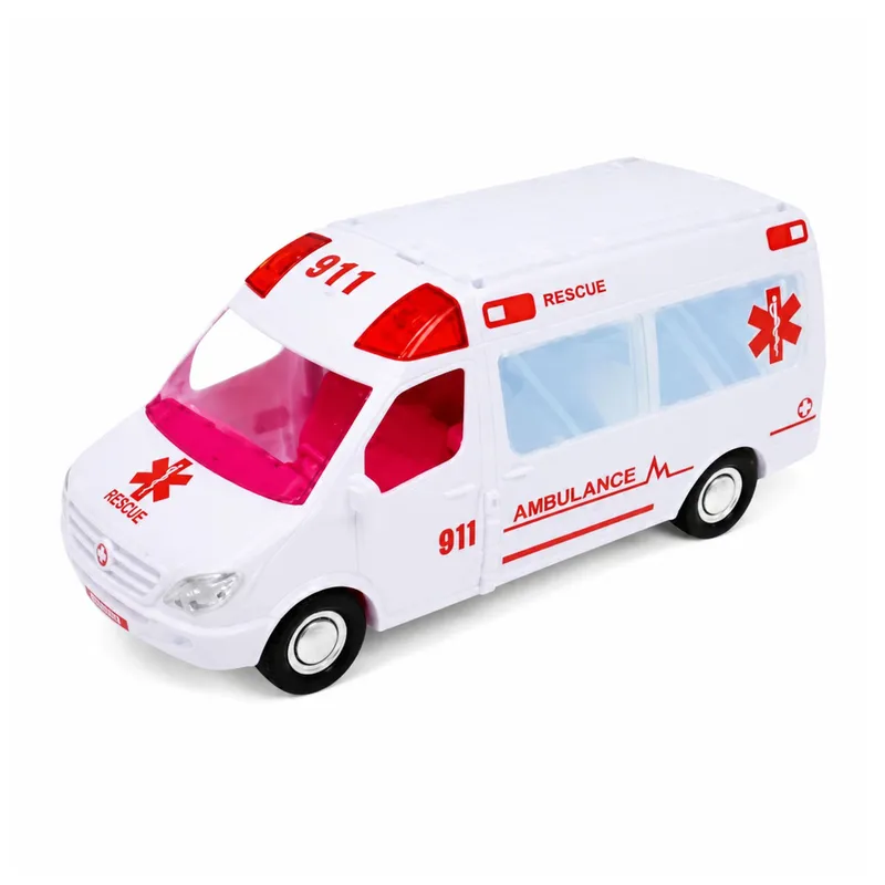 Rozkładany Ambulans Dla Lalek Szpital Mini Laleczka Akcesoria 11 el