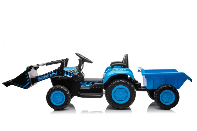 Traktor Na Akumulator Z Łyżką BW-X002A - Niebieski