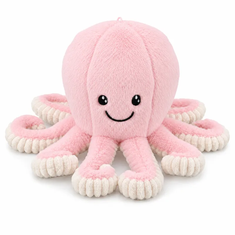 Pluszowa Ośmiornica Maskotka Przytulanka Sprężyste Macki 50 cm - Różowa