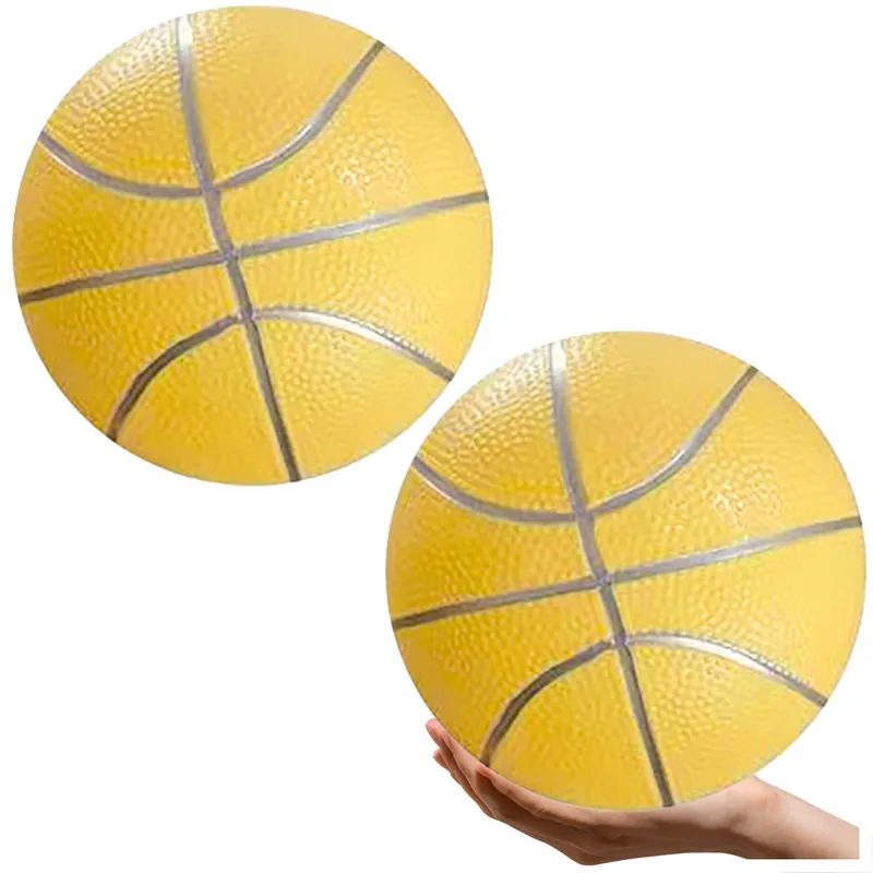Piłka Plażowa Gumowa Pastelowa Lekka 20cm - Żółta