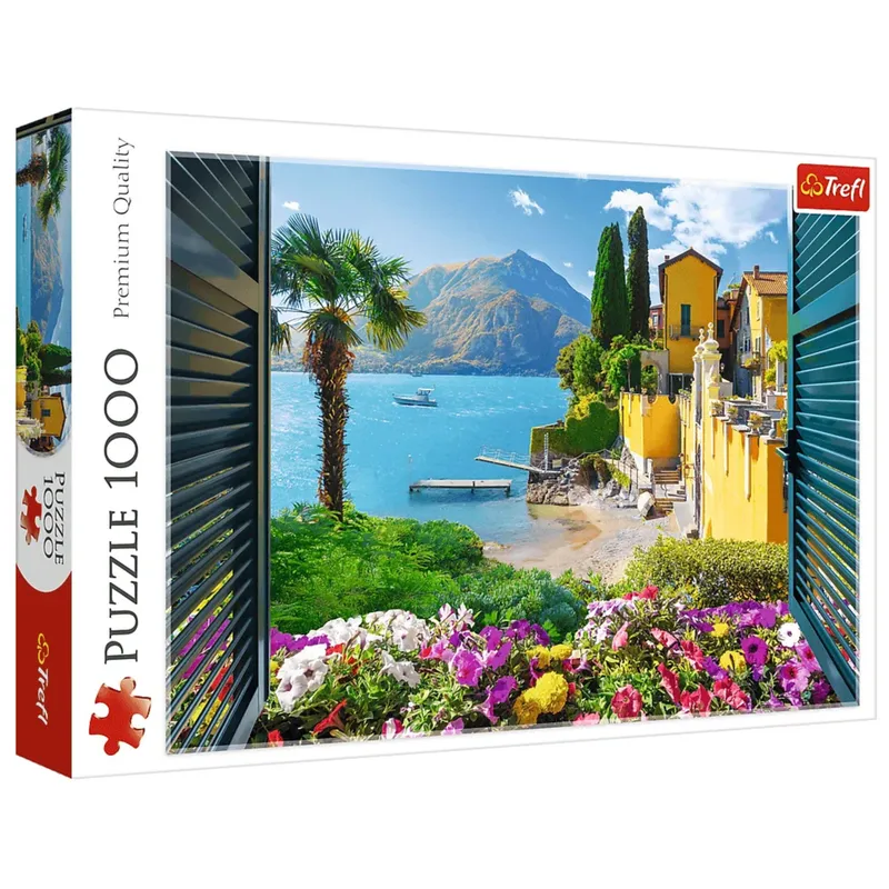 Puzzle - 1000 - Widok Na Jezioro Como - TREFL 10951
