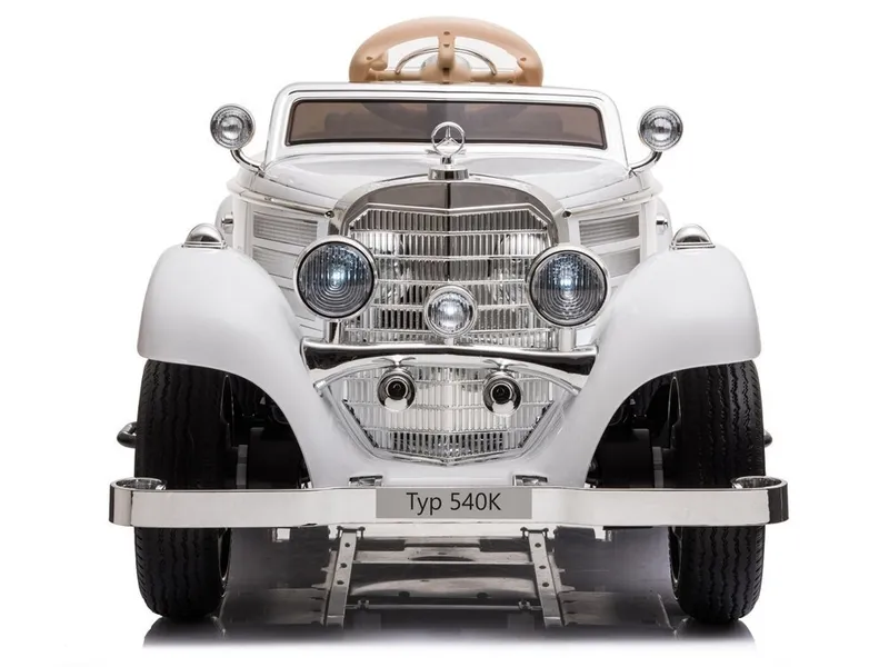 Auto Na Akumulator MERCEDES Benz 540K Klasyk Premium Światła LED MP3 - Biały