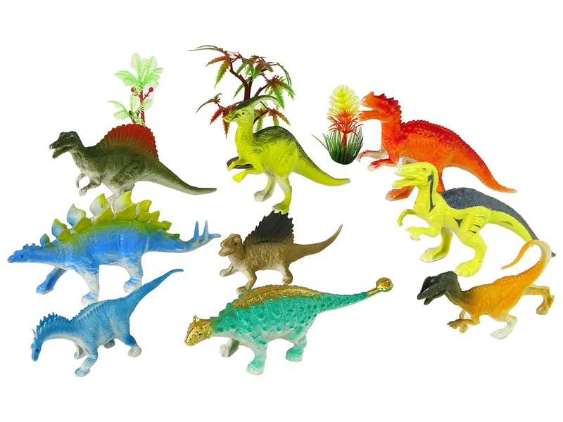 Zestaw Figurek Dinozaurów 9 Sztuk Kolorowe