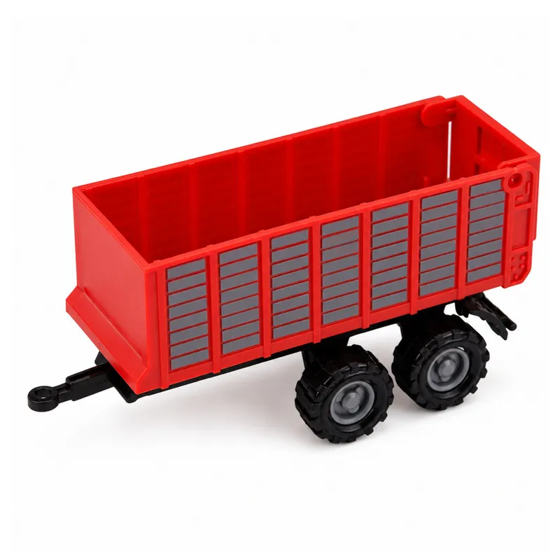 Zestaw Pojazdów Rolniczych Traktor Sieczkarnia Przyczepa Prasa 1:68 4 szt