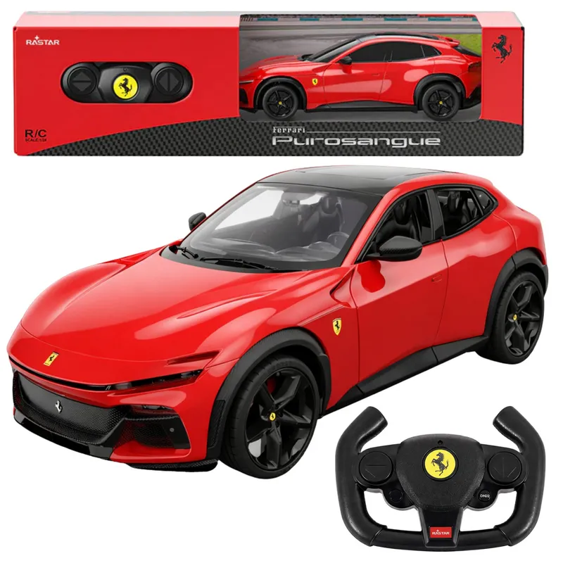Auto FERRARI Purosangue Samochód Zdalnie Sterowany RC Rastar 1:24 - Czerwone