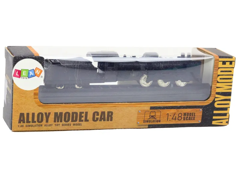 Model Kolekcjonerski Pociąg Wagon Lokomotywa 1:48 Metalowy - Czarny