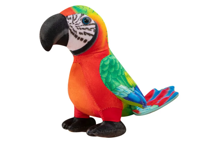 Maskotka Pluszowa Papuga 20 cm - Czerwona