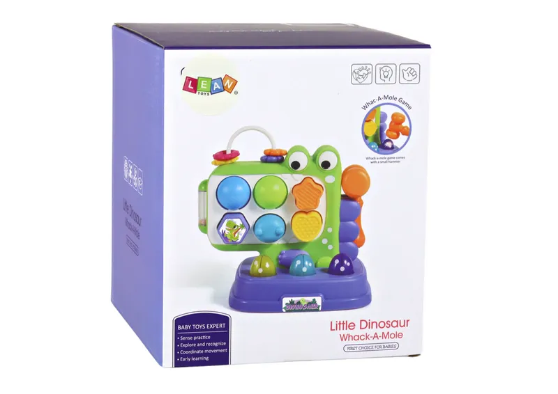 Dinozaur Panel Edukacyjny Whac-A-Mole Sorter Gra Dla Dzieci - Fioletowy