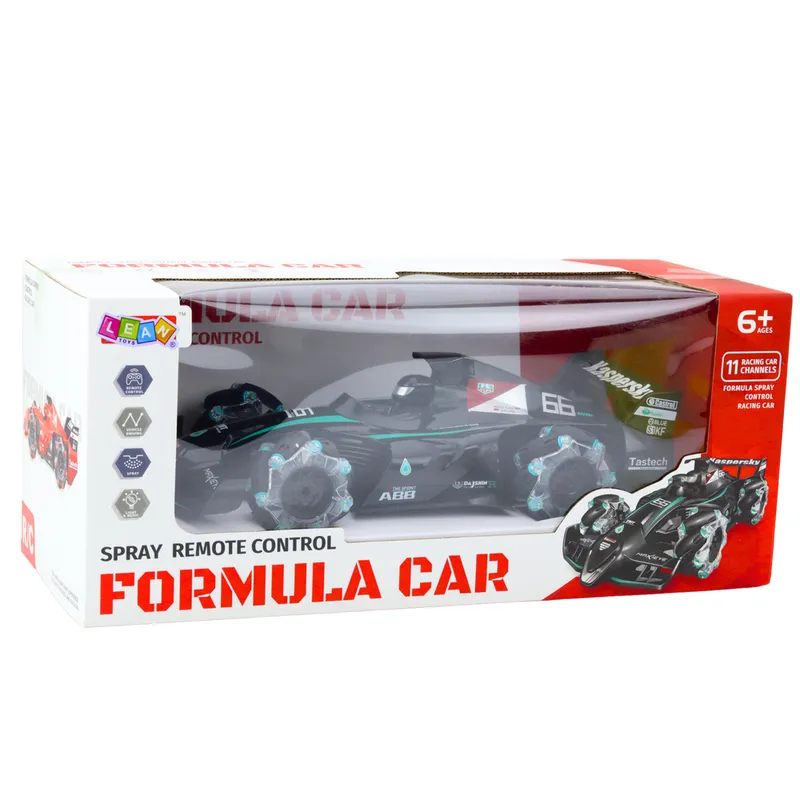 Wyścigówka Auto Sportowe Zdalnie Sterowana RC Efekt Dymu 2.4G - Czarna