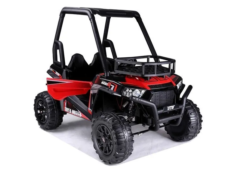 Auto Na Akumulator Terenowe JS360-1 Światła LED MP3 Pilot - Czerwony