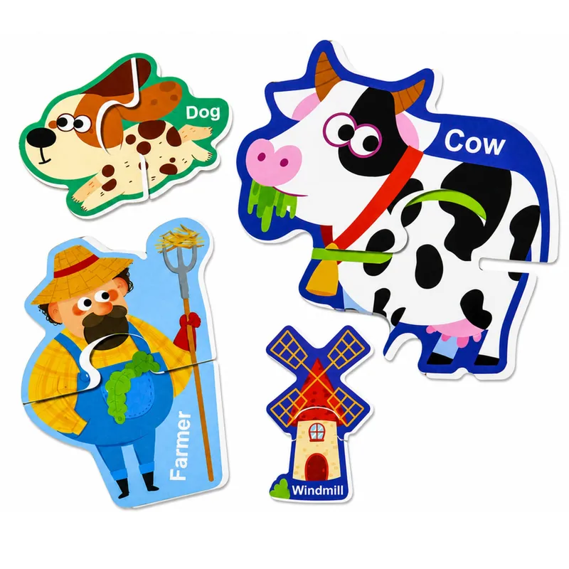 Puzzle Magnetyczne Zwierzęta Domowe Farma Magnesy Na Lodówkę Tablice 30 el