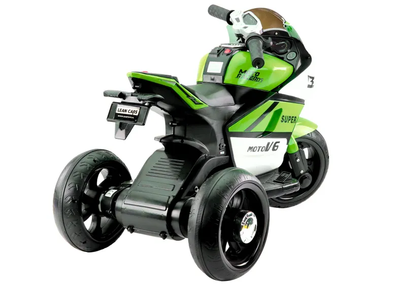 Motorek Trójkołowy Dla Dzieci HT-5188 Światła LED MP3 - Zielony