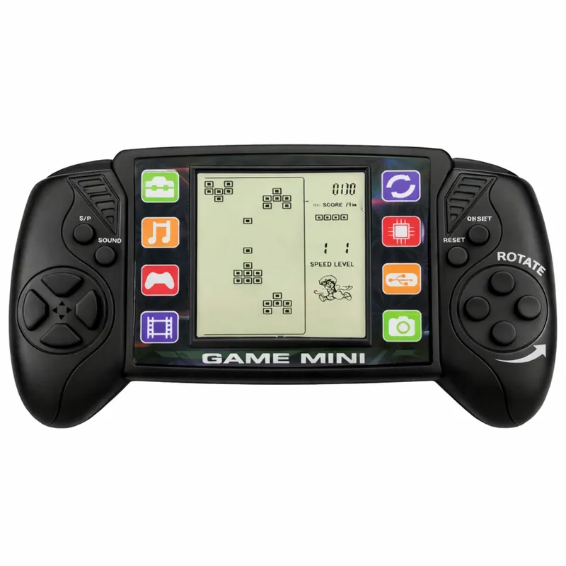 Elektroniczna Gra Konsola Do Gry Tetris Przenośna LCD - Czarna
