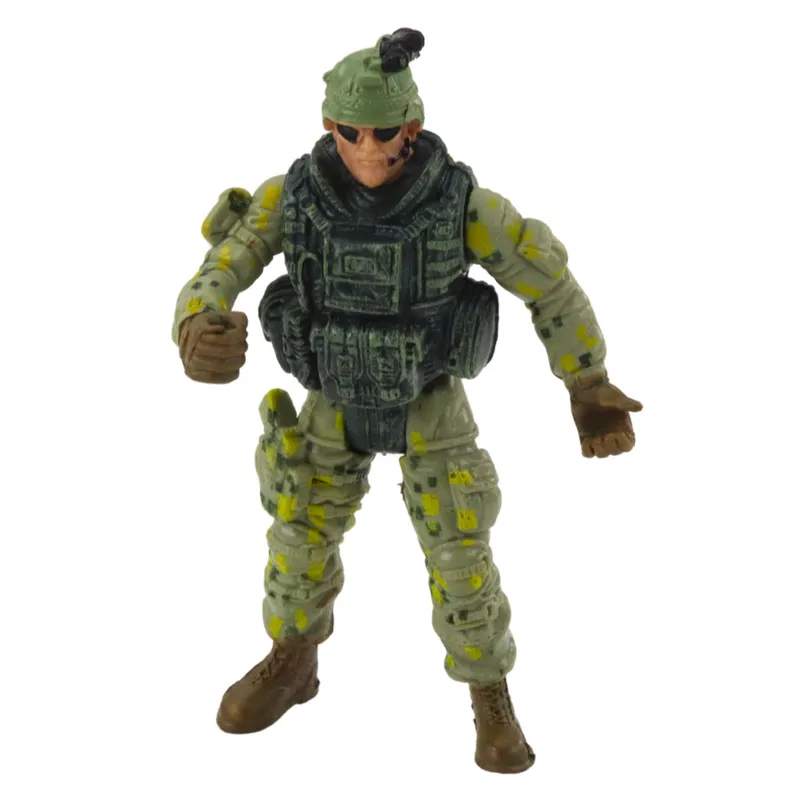 Zestaw Militarny Helikopter Wojskowy Figurka Żołnierza Broń