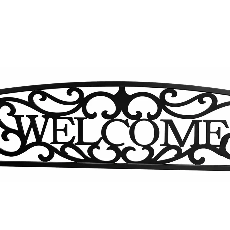 Ławka Ogrodowa Taras Ogród Park Metalowa Oparcie WELCOME 127 cm - Czarna
