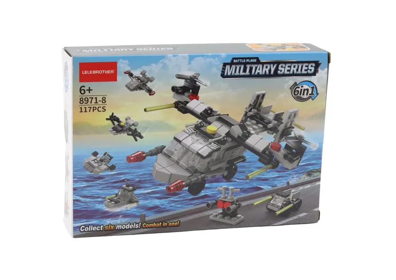 Klocki Konstrukcyjne Helikopter 6w1 Zestaw DIY Pojazdy 117 Ele