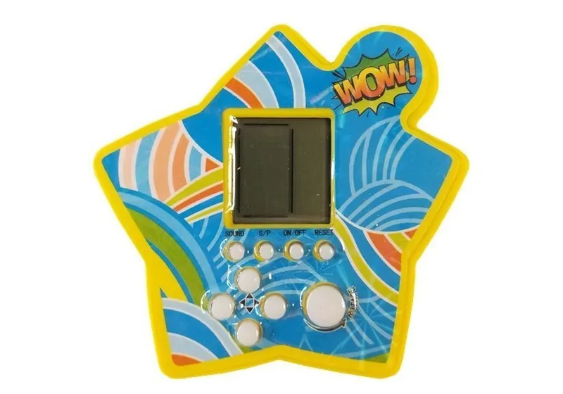 Gra Elektroniczna Kieszonkowa Tetris Gwiazdka - Żółty