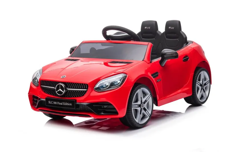 Auto Na Akumulator MERCEDES SLC 300 Światła LED MP3 Pilot - Czerwony