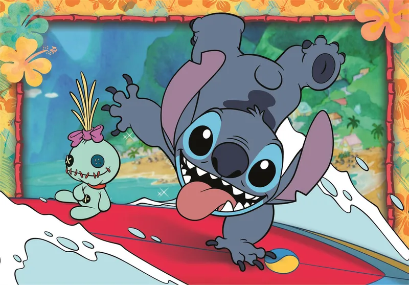 Puzzle 2x20 Super Color DISNEY STITCH CLEMENTONI 24809