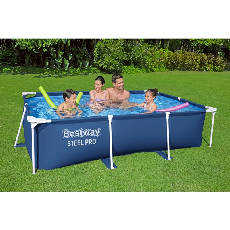 Basen Ogrodowy Stelażowy Prostokątny 259x170x61 cm BESTWAY 56403 - Niebieski