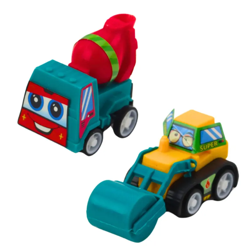 Zestaw Mini Autka Budowlane Z Napędem W Torebce 6szt