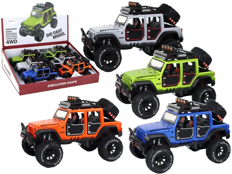 Autko Pojazd Terenowy 4X4 Światła Dźwięki 4 Kolory