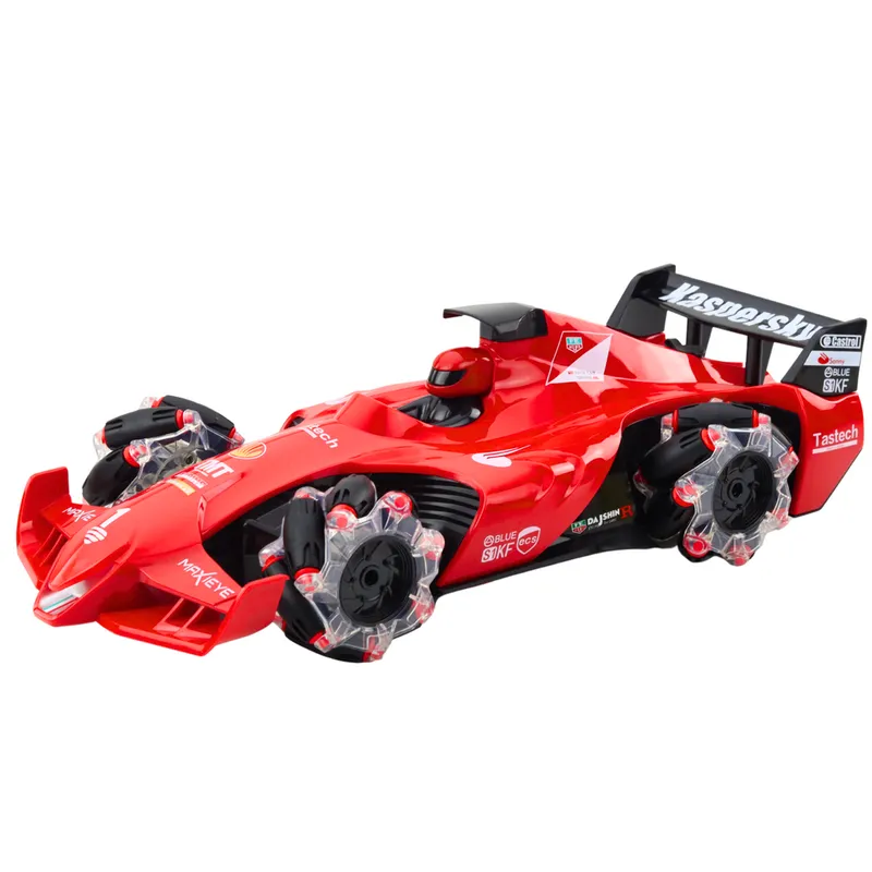 Auto Sportowe Wyścigówka Zdalnie Sterowana RC Efekt Dymu 2.4G - Czerwona