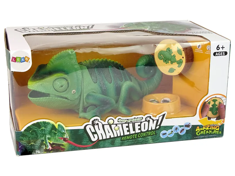 Kameleon Zdalnie Sterowany Światła 28 cm - Zielony