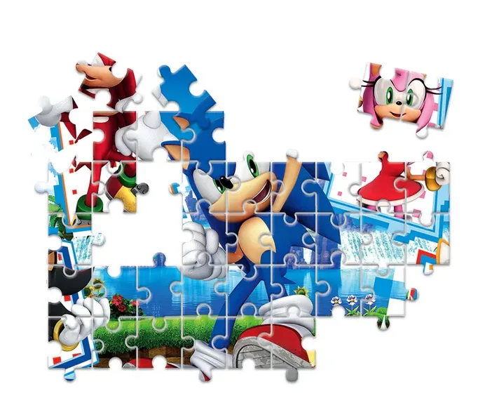 Zestaw Edukacyjny Puzzle Memo Klocki SONIC CLEMENTONI 18318