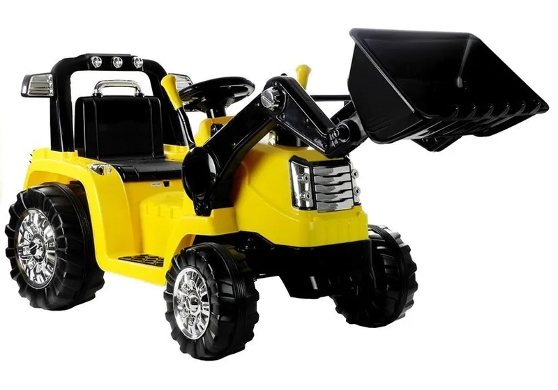 Traktor Koparka Na Akumulator ZP1005 Dla Dzieci Z Ruchomą Łyżką - Żółta