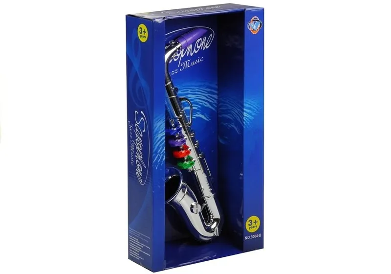 Instrument Muzyczny Dla Dzieci Instrument Dęty Saksofon - Srebrny