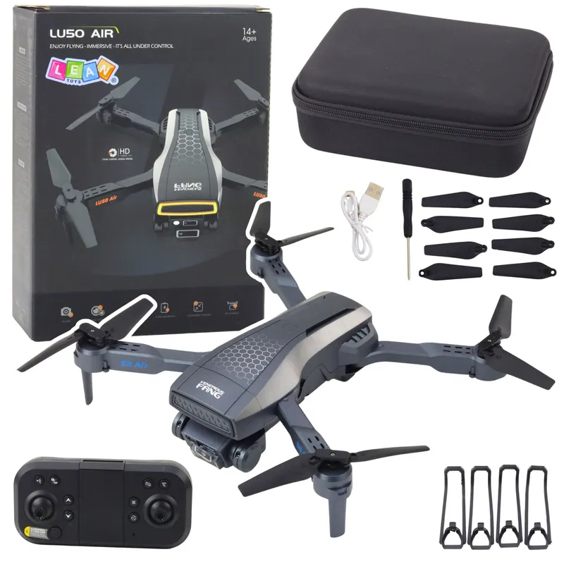 Dron LU50 Air Podwójna Kamera HD MV Video Światła LED Aplikacja