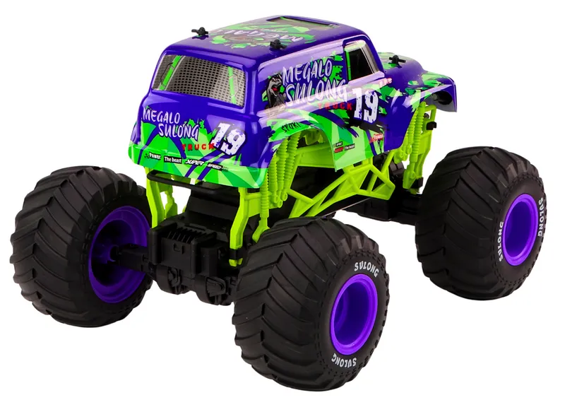 Auto Terenowe Zdalnie Sterowane 2.4G RC 1:10 Ghost - Fioletowy