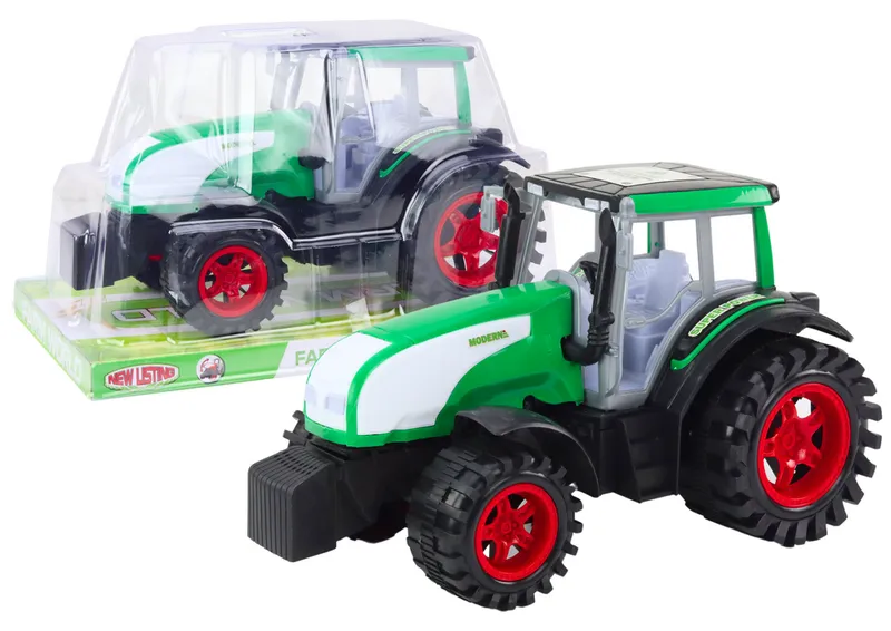 Duży Traktor Farmerski Rolniczy Napęd - Zielony