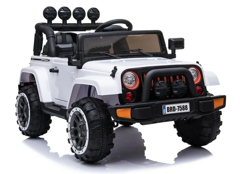 Auto Na Akumulator JEEP BRD-7588 Światła LED MP3 Pilot 4X4 - Biały