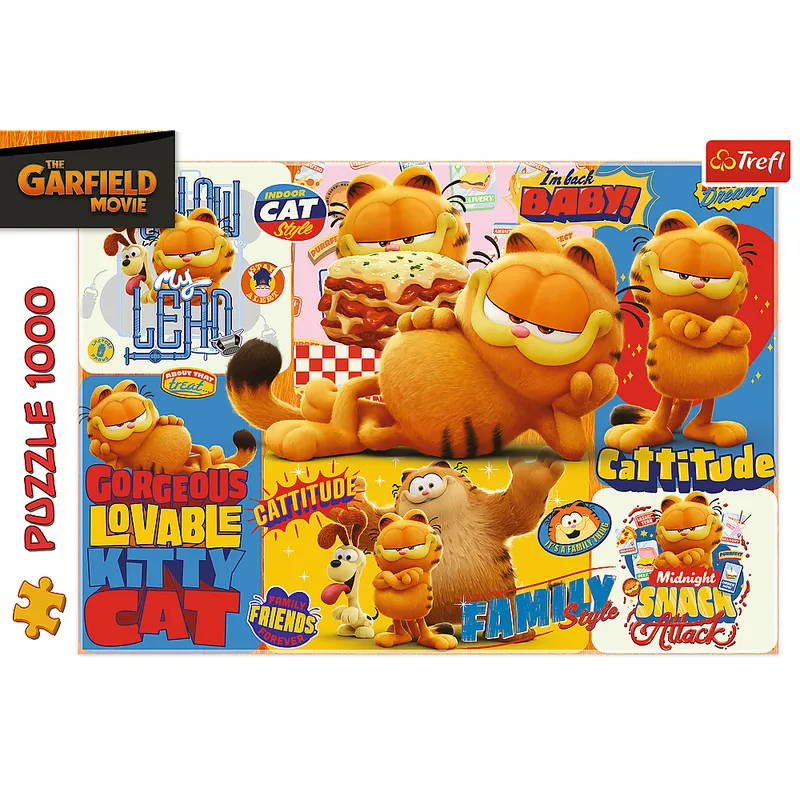 Puzzle - 1000 - Przygody Garfielda - Garfield - TREFL 10935