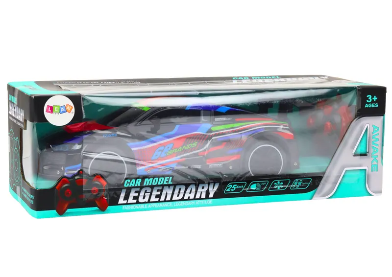 Auto Sportowe Zdalnie Sterowane RC 1:10 25km/h Światła - Czarny