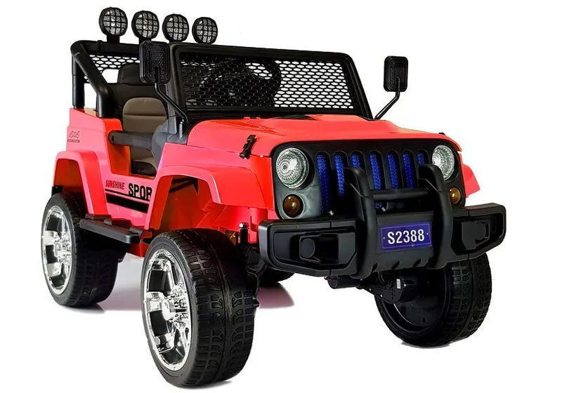 Auto Na Akumulator S2388 Pilot Światła LED Radio JEEP 4x45W - Czerwony