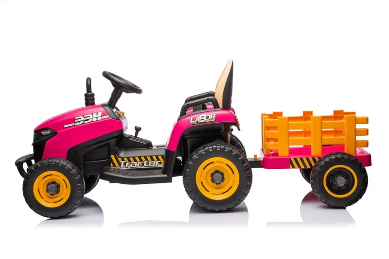 Traktor Na Akumulator BBH-030 - Różowy