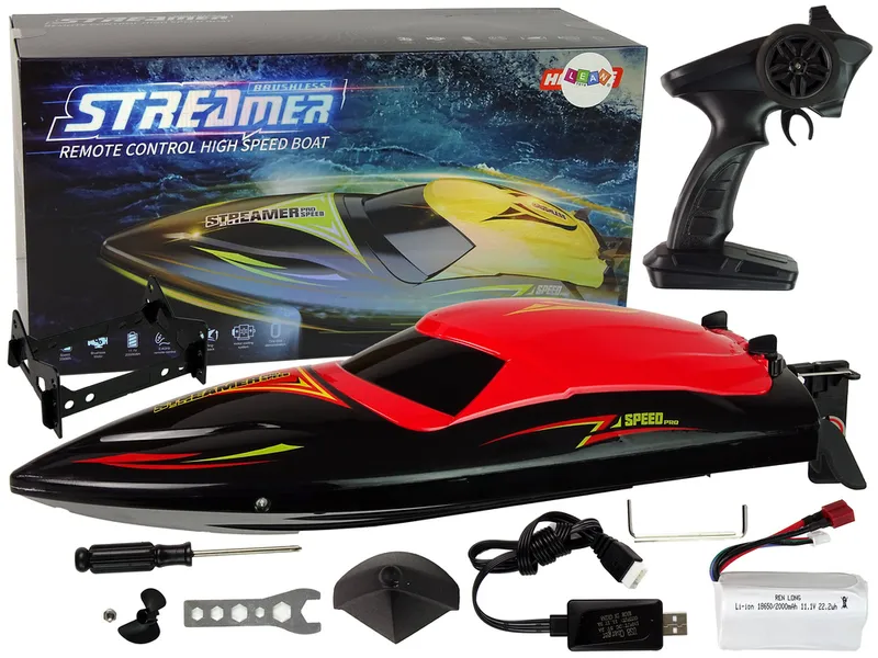 Motorówka R/C 2,4G 35 km/h - Czerwona