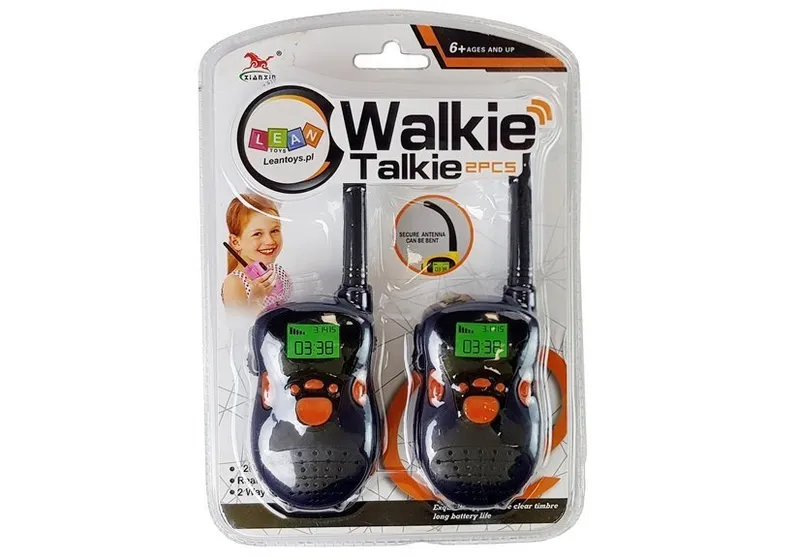 Walkie Talkie Krótkofalówki Zasięg 100 m Dla Dzieci - Granatowe