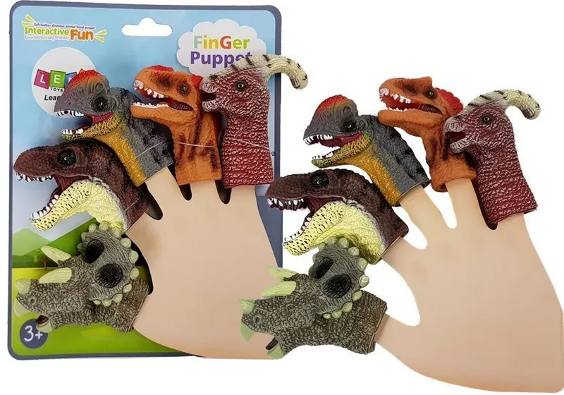 Nakładki Na Palce Dinozaury 5 Elementów