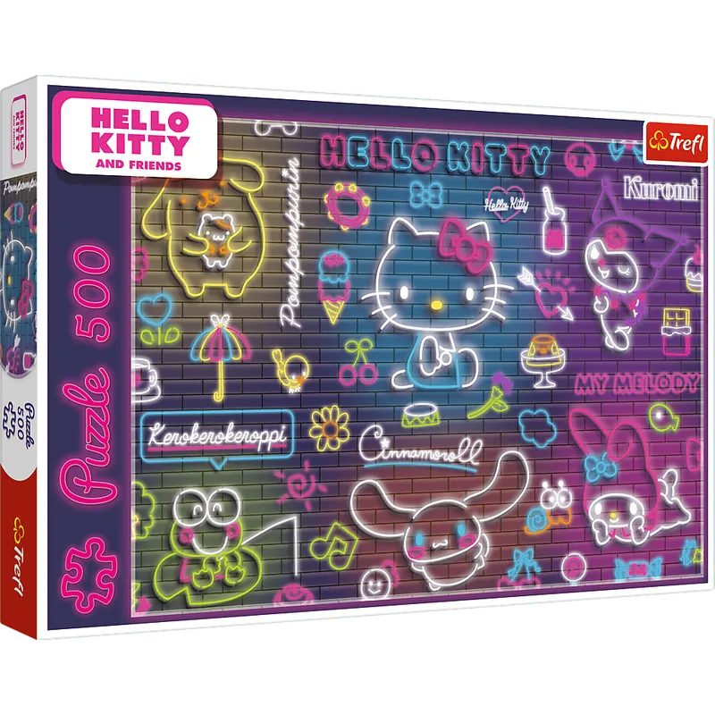 Puzzle - 500 - Neon Hello Kitty - TREFL 37523