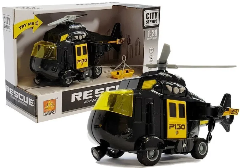 Helikopter Ratunkowy Na Baterie 1:20 Dźwięk Światła