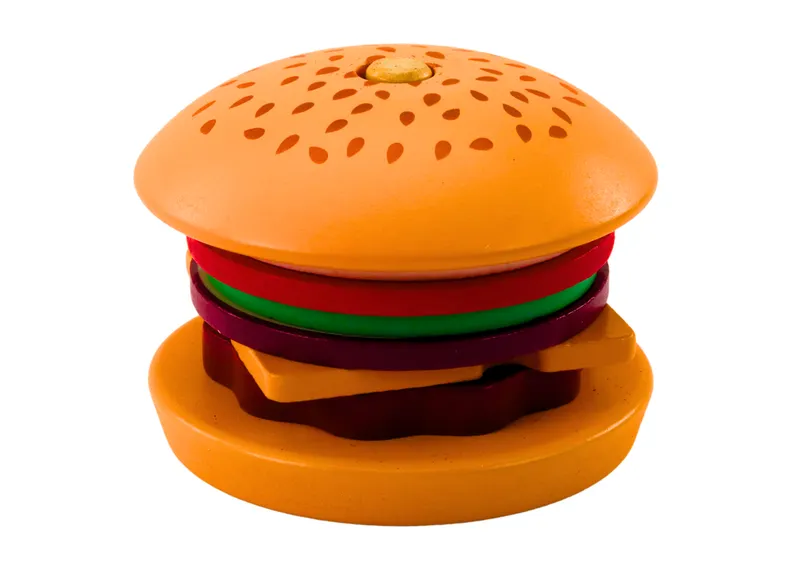 Hamburger Drewniany 8 el Karty Z Przepisami 10 szt