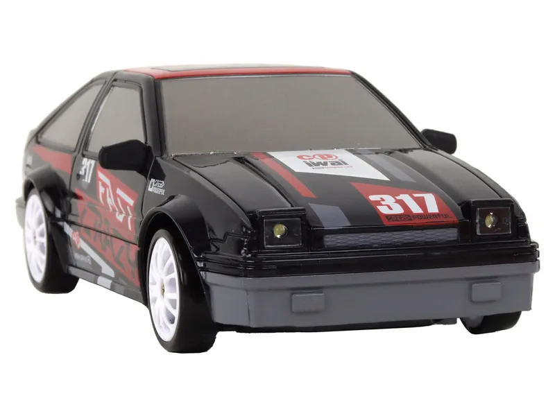Autko Sportowe Zdalnie Sterowane R/C 1:24 Wymienne Koła - Czarne
