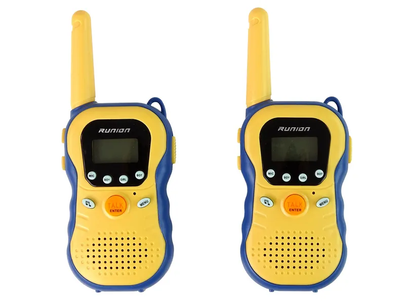 Zestaw Walkie Talkies Krótkofalówki Dla Dzieci 2 szt. ST - Żółte