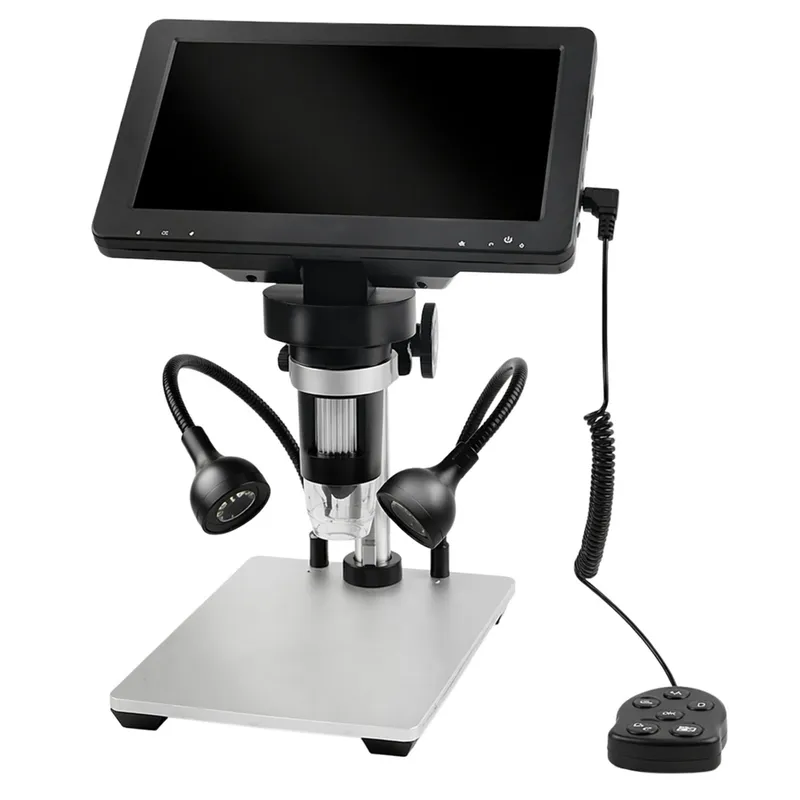 Mikroskop Edukacyjny Cyfrowy Pilot Przewodowy 1200X LCD 7 CALI HD Kamera